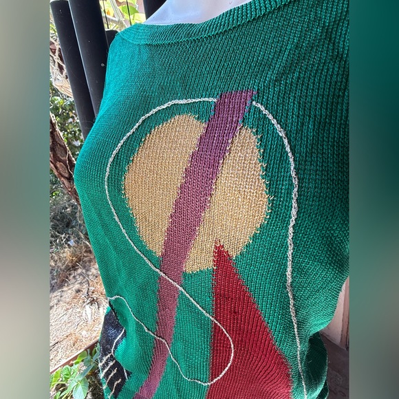 Vintage 70’s CHLOE emerald knit top😍😍 - Picture 5 of 12